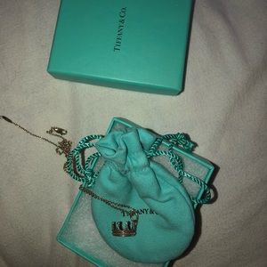 Tiffany and co crown necklace